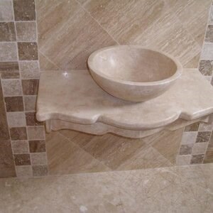 Trawertyn Latte PREMIUM Antiqued, 10 x 10 x 1,2 cm