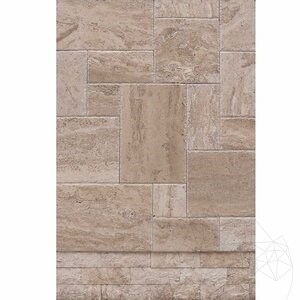 Trawertyn Latte PREMIUM French Pattern Set Brushed and Daltuit, 3 cm