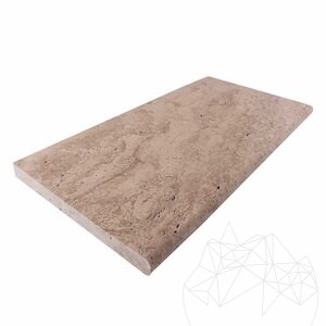 Trawertyn Latte PREMIUM Periat + 1L Stick, 61 x 30,5 x 3 cm (Pool Step/Blade)