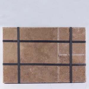 Trawertyn Walnut Cross Cut French Pattern Set Brushed and Daltuit, 1,2 cm