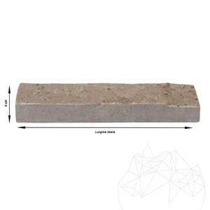 Trawertyn orzechowy Scapitat, 5 cm x LL x 2,2 cm