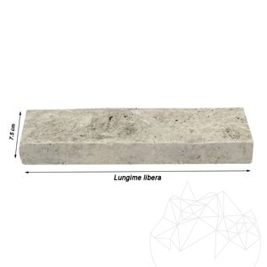 Trawertyn Silver Scapitat, 7,5 cm x LL x 2,2 cm