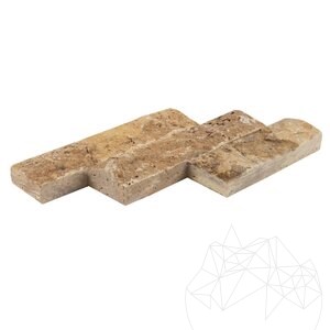 Trawertyn Żółty Scapitat, 5 cm x LL x 2 cm