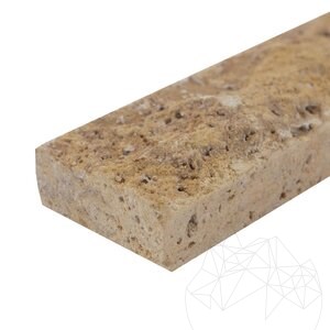Trawertyn Żółty Scapitat, 5 cm x LL x 2 cm