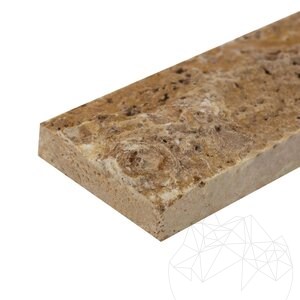 Trawertyn Żółty Scapitat, 7,5 cm x LL x 2 cm