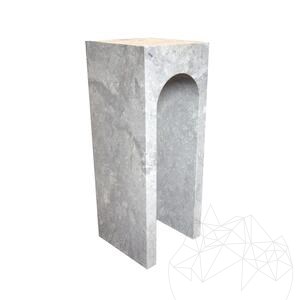Mała marmurowa konsola Archy Tundra Grey