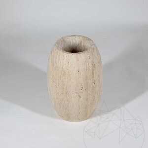 Wazon dekoracyjny Autograph - Pisa Travertine Classic, 30 x 20 x 20 cm