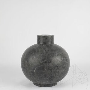 Wazon dekoracyjny Autograph-Venetia Marble Ceppo Grey, 30 x 30 x 30 cm