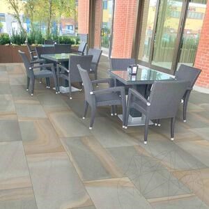 Kamień spiekany Hardscape Monviso Yorkstone, 90 X 60 X 2 cm, R11 - Antypoślizgowy do użytku na zewnątrz
