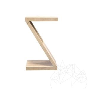 Stolik kawowy Ziggy | Klasyczny trawertyn