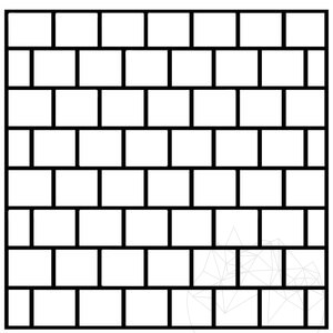 Trawertyn Classic Cross Antiqued, 10 x 10 x 1 cm - Economy