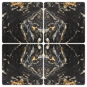 Marble Slab Picasso Black Polished, 2 cm