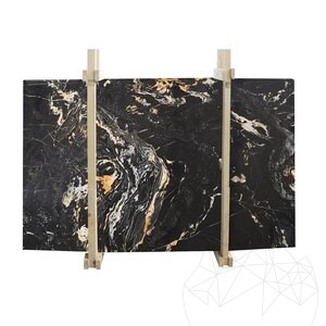 Marble Slab Picasso Black Polished, 2 cm