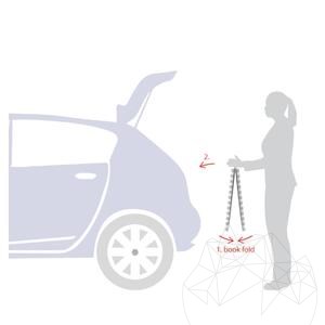 Fix Lite profil o strukturze plastra miodu - L - do stabilizacji żwiru, biały, rozkładówka 120 x 80 x 2,6 cm