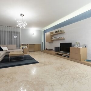 Trawertyn klasyczny PREMIUM cięty krzyżowo, polerowany 122 x 61 x 1,2 cm