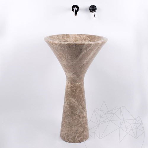 Tao Antros umywalka - Light Emperador Marble, 50 x 85 cm