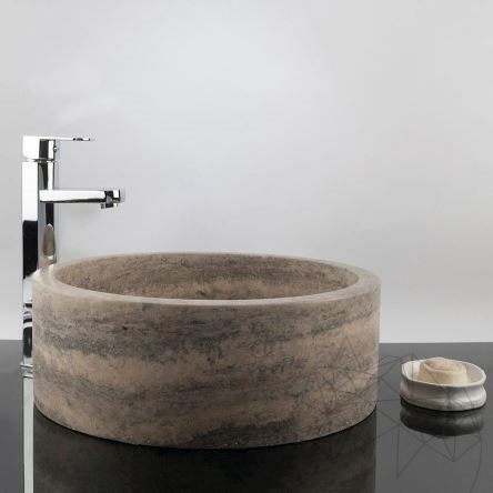 Matia umywalka z trawertynu Silver RS-22