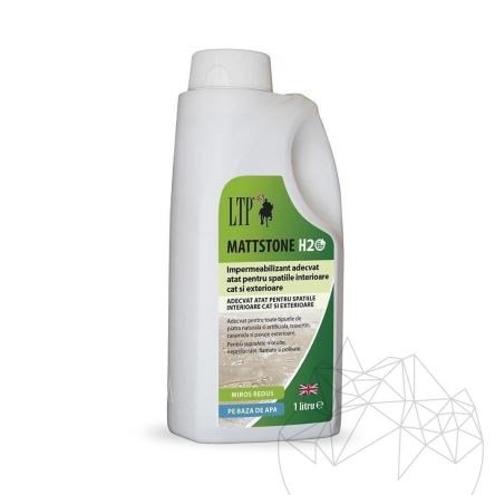 LTP Profesional Mattstone H20, ECO uszczelniacz do kamienia naturalnego (neutralny uszczelniacz na bazie wody), 1 L