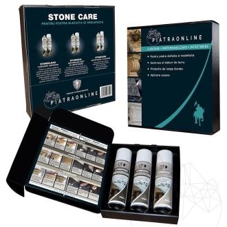 LTP Stone Care Kit - Zestaw do pielęgnacji kamiennych kominków i blatów (czyści, uszczelnia i konserwuje).
