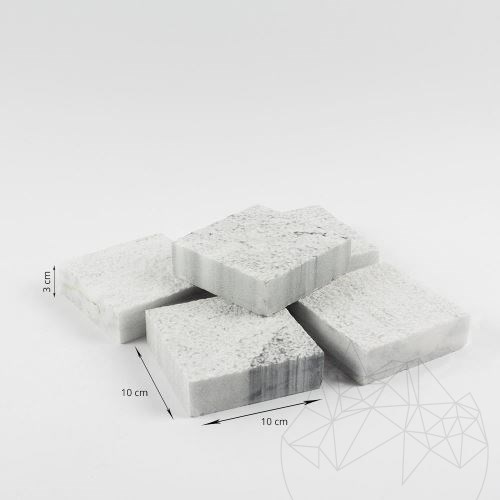 Kamień marmurowy Kavala, 10 x 10 x 3 cm