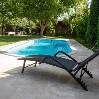 Travertine Classic French Pattern Brushed and Chiselled Set, 3 cm