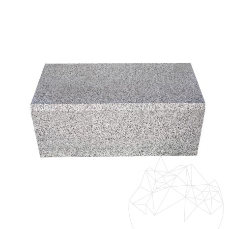 Obrzeże granitowe Bianco Sardo, 20 x 25 x 50 cm (Bizot 2 cm 1L)