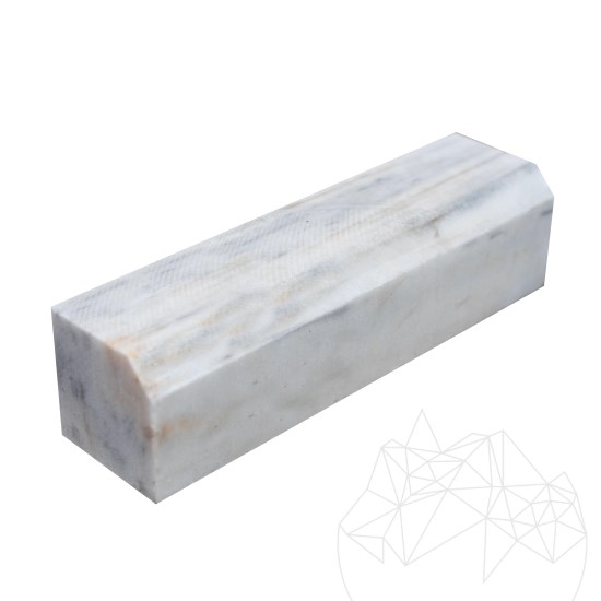 Obrzeże z marmuru Kavala, 10 x 10 cm x LL (Bizot 3 cm 1L)