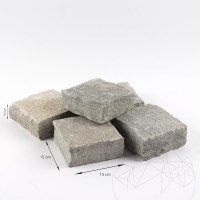Kavala Natur Slate Cubic Stone, 15 x 15 x 3-5 cm