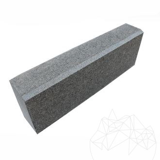 Granitowe obramowanie Anthracite Grey, 10 x 15 x 50 cm (Bizot 2 cm 1L)