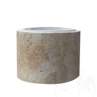 Modułowa kolumna rzymska Trawertyn Classic Natur, 30 x 42 x 42 cm