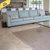 Trawertyn klasyczny PREMIUM cięty krzyżowo, polerowany 122 x 61 x 1,2 cm