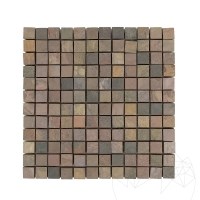 Łupek Mosaic Natural Multicolor 2,3x2,3 cm - do wnętrz i na zewnątrz | Idealny do pryszniców, łazienek, kuchni, kominków