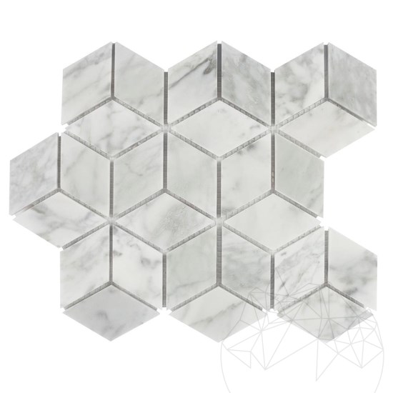 Mozaika z polerowanego marmuru w stylu New York Cube Design