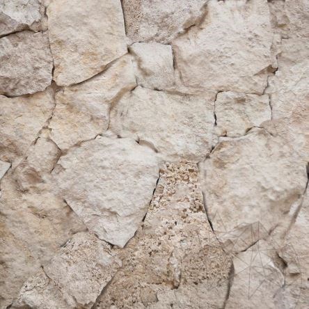 Limestone Polygonal Rock Face - Rustic White | Vertical Cladding, Outdoor-Indoor (20mp/paleta)