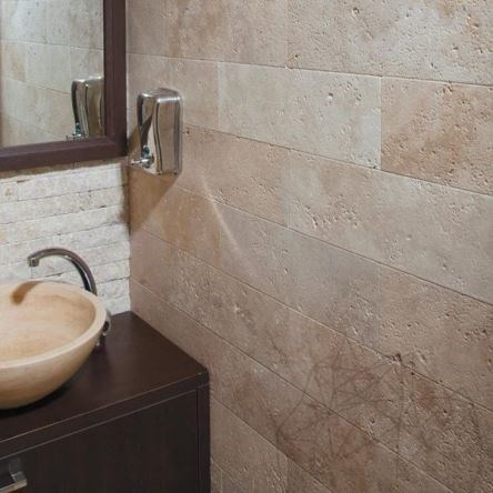 Trawertyn Classic Cross Cut Brushed, 10 x 30,5 x 1 cm