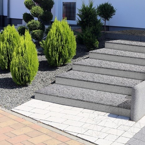 Stopień granitowy Artico Grey Flamed, 120 x 33 x 2,8 cm