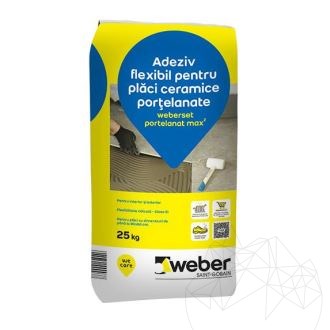 Klejone płytki / kamień naturalny - Weber Set.Portelanat Max2, 25 kg
