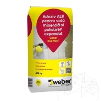 Biały klej do wełny mineralnej i styropianu - Weber R40 max