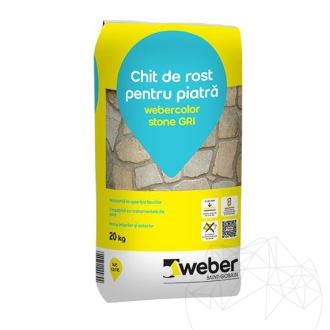 Zaprawa do kamienia naturalnego - Weber Color Stone Grey, 20 kg