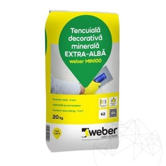 Dekoracyjny tynk mineralny - Weber MIN 100 - K 1,5, 20 kg