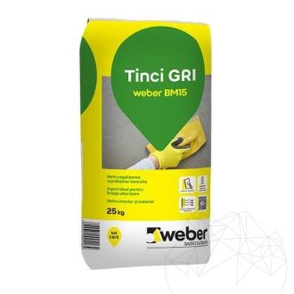 Zaprawa tynkarska cienkowarstwowa "tinci" - Weber BM15 -25kgZaprawa tynkarska cienkowarstwowa "tinci" szara - Weber BM, 15 -25 kg
