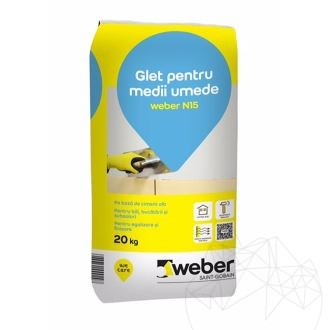 Cementowa fuga do pomieszczeń wilgotnych - Weber N15 - 20 kg
