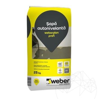 Jastrych samopoziomujący ze zbrojeniem włóknistym - Weber.Plan Profi, 25 kg
