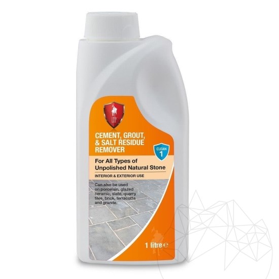 LTP Profesional Cement, Grout & Salt Residue Remover do usuwania pozostałości cementu, plam z fug, soli, 1 L