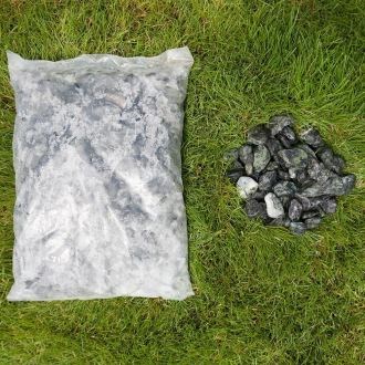 Pebbles Marble Green, 2-4 cm Torba 20 kg