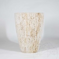 Planter rzymski Trawertyn Classic Rizat, 40 x 30 x 30 cm