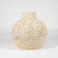 Wazon dekoracyjny Autograph-Venetia Travertine Classic, 30 x 30 x 30 cm