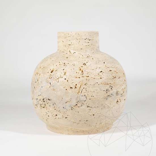 Wazon dekoracyjny Autograph-Venetia Travertine Classic, 30 x 30 x 30 cm
