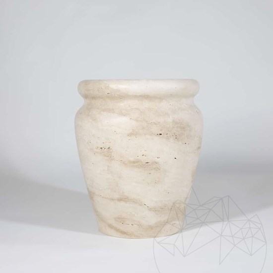Wazon dekoracyjny Autograph-Rome Travertine Classic, 30 x 25 x 25 cm