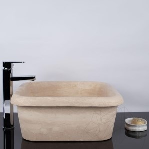 Zlewozmywak Arco Travertine Classic SCAS2, 47 x 47 x 19 cm
